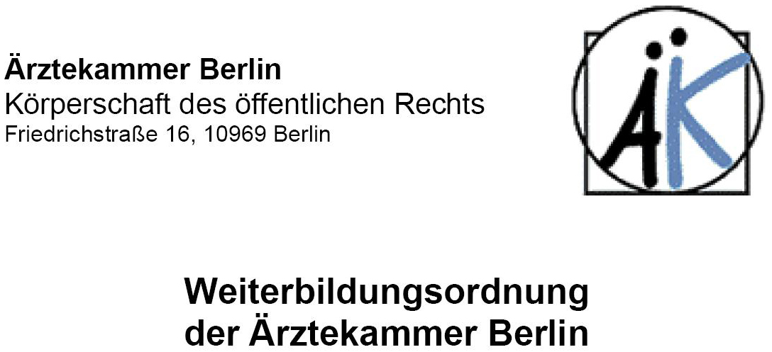 Weiterbildungsordnung